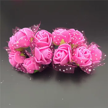 144Pcs Mici de 2 cm Spuma de Trandafiri Flori Artificiale Decor Acasă Scrapbooking Accesoriu de Nunta Ghirlanda de Crăciun DIY arta de materiale