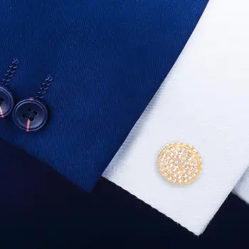 SAVOYSHI Brand Butoni Camasa pentru Barbati Manșete Rotunde de Înaltă Calitate, Cristale butoni Gemeni Cadou de sex Masculin Bijuterii Gratuit Gravare Nume