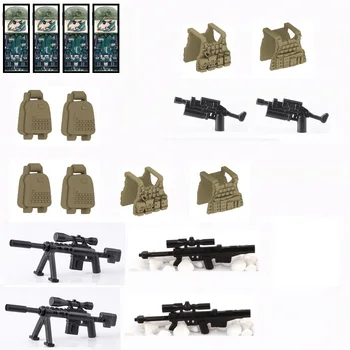 Forțele speciale Militare Vesta Soldat tactica de Tragere cu Arme de Arme SWAT Blocuri MOC Caramida Cifre Jucarii pentru Copii City