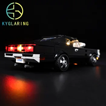 Kyglaring Lumină LED-uri Kit Pentru 76912 Fast & Furious 1970 Dodge Charger R/T de Iluminat Set Jucării DIY (Nu sunt Incluse Blocuri)