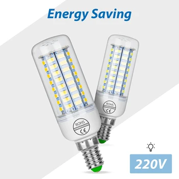 E27 E14 7W 9W 12W 15W 20W 25W 5730 SMD LED-uri de Porumb Bec Lampa de Lumina Calda si Alb
