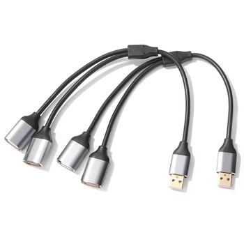 2 in 1 Cablu USB Splitter Adaptor Cablu de Date USB Hub Adaptor Y USB de Încărcare de Putere prelungitor