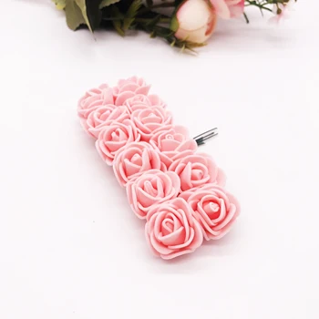 36/72/144pcs 2cm Mini Spuma Crescut Artificial Buchet de Flori Multicolor Rose Flori de Nunta de Decorare Scrapbooking Fals a Crescut de Flori
