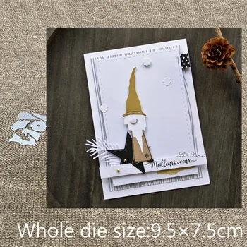 Noul Design Craft din Metal de Tăiere Moare gnome minunat decor album mor reduceri Album Carte de Hârtie Ambarcațiuni Relief mor reduceri