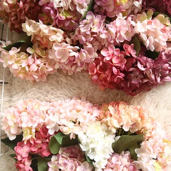 1 buc artificiale flori hortensie ramură acasă decor nunta toamna mătase floare de plastic de înaltă calitate de flori false party decor cameră