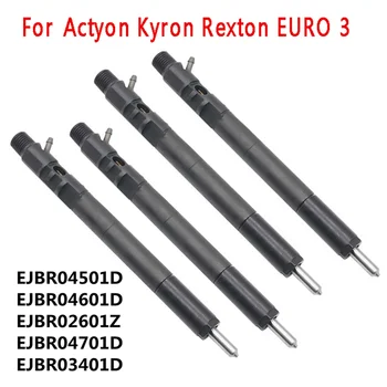 4buc pentru Delphi CRDI-Ulei Brut de Combustibil Injector Duza EJBR04701D pentru Ssangyong Actyon Kyron Rexton EURO 3