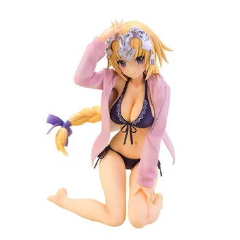 12CM Figura Anime Fate/Kaleid Ioana d ' Arc Bikini Sexy Fată de Colectare Ornament Cadou Jucarii Material PVC de Acțiune Figura