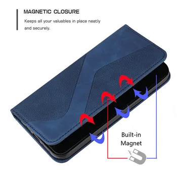 Caz de lux pentru Motorola G30 Caz Flip Textura de Piele Portofel Acoperire Magnetică pentru Motorola G10 Power Shell Moto G20 G 10 G30 Etui
