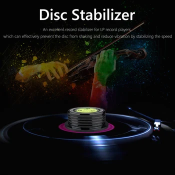 Universal LP Vinyl Player Disc placă Turnantă Stabilizator cu Nivelul din Aliaj de Aluminiu Greutate Clemă Picătură de Transport maritim Accesoriu