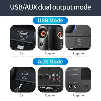 Bluetooth USB 5.0 Bluetooth 5.0 Adaptor Receptor fără Fir Bluetooth Dongle Muzica Mini Bluthooth Transmițător Pentru Calculator PC