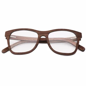 Din Lemn Natural ochelari Cadru pentru Barbati din Lemn Femei Optic Ochelari cu Lentila clara cu cazul 56342