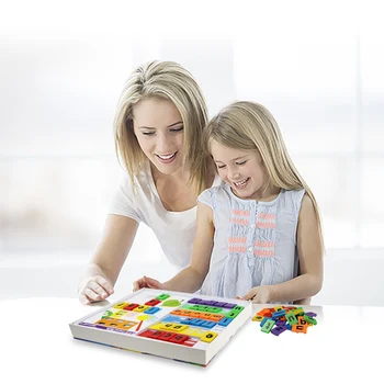 Copii de Învățare Ortografie limba engleză Scrisoare de Potrivire Card de Tabla de Joc de Formare de Memorie Puzzle-uri de Educație Montessori Jucarii pentru Copii