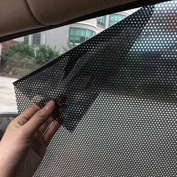 De înaltă Calitate Material PVC 2 buc Masina Geam Lateral Plasă de Film de Parbriz net umbra soare autocolant de protectie UV