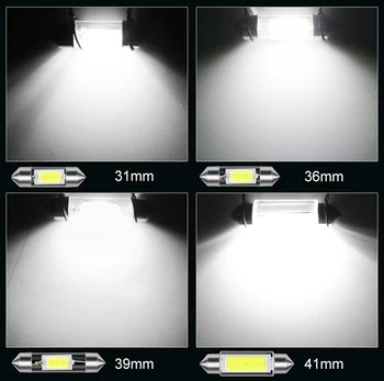 10 buc C5W C10W ȘTIULETE de LED Festoon 31mm 36mm 39mm 12V Becuri Albe Pentru Înmatriculare Auto Interior Lumini de Lectură 6000K