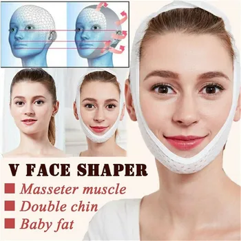 Facial Slăbire Bandaj V Shaper Obraz Fata Ridica Formă De Centură A Reduce Bărbia Dublă Mască De Dormit Femei Îngrijire A Pielii De Frumusete Instrumente