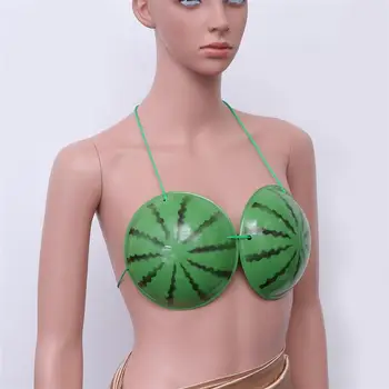 Romanul Ochi-prinderea Hawaiian Pepene verde Sutien de Performanță Costum de Accesorii pentru Rochie de Petrecere, Petrecere de Vacanță de Vară pe Plajă