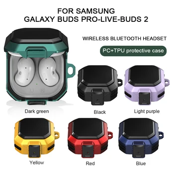 PC TPU Caz de Protecție Funda Pentru Samsung Galaxy Muguri 2 Pro Buds2 Muguri Pro Live la Șocuri fără Fir Bluetooth Casti Cazuri