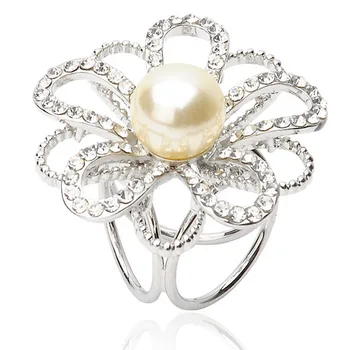 2020 Pearl Fluture Floare de Opal Eșarfă Stras Catarama Eșarfă Catarama Stereo Trei-inel Șal Cataramă Brosa Accesorii pentru Femei
