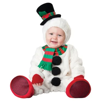 Romanul Iarna Haine Copii Fleece Romper Copii Băieți Fete Salopete Salopeta Animal De Crăciun Moș Crăciun Cosplay Costum