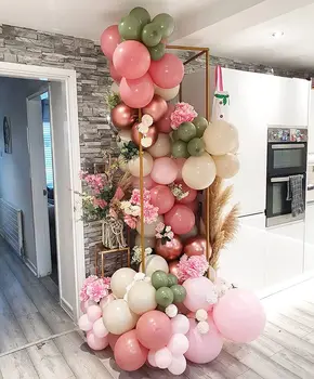 Măsline Verzi Balon Ghirlanda Arc Kit Baby Roz Verde Baloane Balon Clar pentru Copilul de Nunta Mireasa Duș Ziua Seara Decor