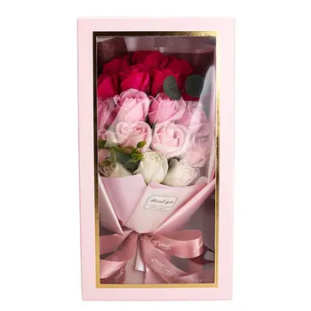 Săpun de Trandafir Flori de Ziua de nastere Cadouri pentru Femei Cadouri pentru Mama ta pentru Totdeauna Rose Flori Artificiale, Cadouri pentru Femei a Crescut Buchet