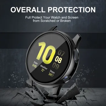 Samsung Galaxy Watch Active 2 Ecran Protector Caz 44MM, Bara de protecție Completă în Jurul valorii de Acoperire pentru Samsung Galaxy Watch Active2 44MM 40MM