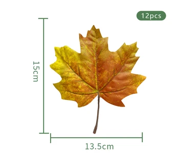 Artificiale Canadian Maple Leaf 12 Halloween Recuzita De Fotografiere Simulat Frunze De Arțar Acasă Decorul De Acasă Decorare Accesorii
