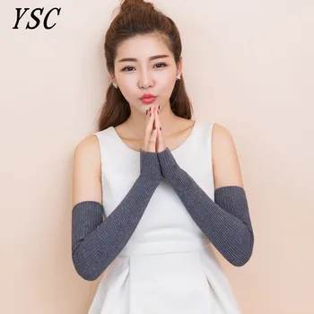 YSC Toamna și iarna Nou model de moda doamnelor tricotate stil Lung de cașmir mănuși Deget stil elastic Mare caldura