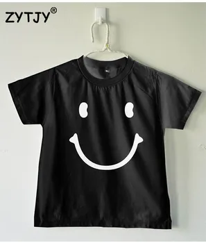 Zâmbet de Imprimare Copii tricou Baiat Fata tricou Copii Haine de Copil Amuzant Sus Teuri Z-48
