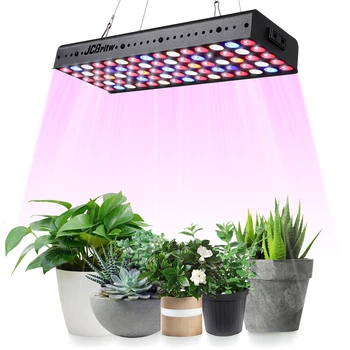 JCBritw LED-uri Cresc Light 9 Bandă Colorate Spectru Complet de Creștere Lampa pentru Plante de Interior Daisy Chain 50W 75 Led-uri de Lumină Plantelor