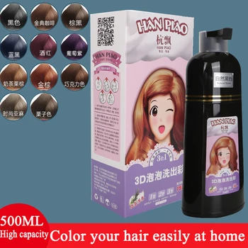 Organice Naturale De Colorare A Părului Sampon De Plante Naturale Condiționat Permanentă Capac Gri Părul Alb Negru Culoarea Parului Pentru Femei Om