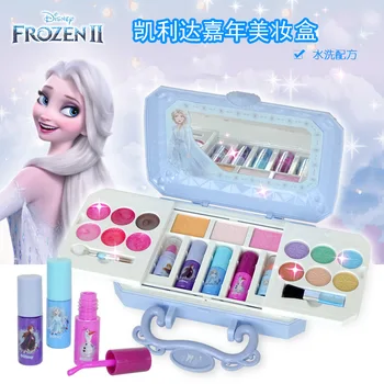 Disney fete frozen 2 elsa anna Cosmetics Beauty make up Set de Jucării pentru copii Alba ca zapada printesa de Moda Jucării Casă de Joacă de dragoste Cadou