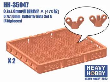 Grele hobby HH-35047 0.7&1.0 mm Butterfly Set Nuci O (470 bucati)