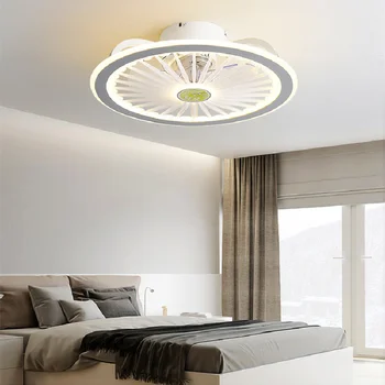 Telecomanda LED ventilator de tavan modern lumina cu lumina 50cm decor dormitor cerere accesorii | ventilator de tavan