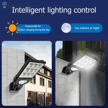 Solare Lampă de Perete de COB LED 4 Moduri de Lucru rezistent la apa PIR Senzor de Mișcare în aer liber Lumina de Gradina, Curte, Alee de Iluminat Stradal