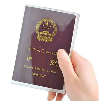 PVC Pașaport Capac Transparent Capac Pașaport Caz Clar Impermeabil document de călătorie sac deținător de pașaport