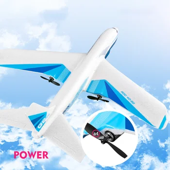 G2 Planor 2.4 G Radio Spumă EPP Control de la Distanță de Aeronave în aer liber Avion RC Drone Lumină LED-uri Rezistenta la 25 de Minute cu Băieți și Cadouri 8+