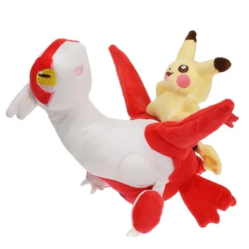 30cm Pokemon Ediție Limitată Pikachu Echitatie Latias&Latios Jucărie de Pluș Umplute Păpuși Creativ Cadou de Colecție Pentru Copii