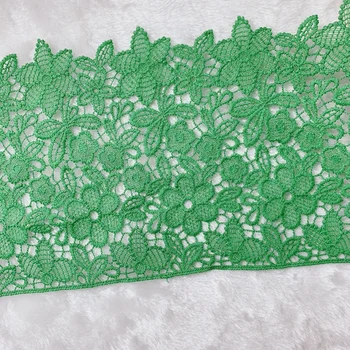18cm Largă Rafinat Verde, Solubil în Apă Broderie Dantela Accesorii Esarfa Îmbrăcăminte Cheongsam Acasă Tesatura Materiale de Decorare