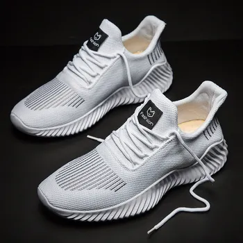 De Înaltă Calitate Adidasi Barbati Mesh Sneaker Lumină În Aer Liber Confortabil Pantofi Sport Barbati Casual Pantofi De Mers Pe Jos Elegant Dantela-Up De Mari Dimensiuni 47