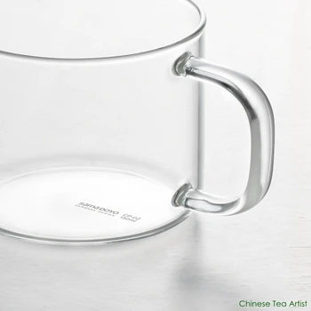4 seturi/lot foarte Clar Moderne Ceai Cupe de Sticlă cu Mâner 150ml,Sticlă Drinkware,Kungfu Set de Ceai