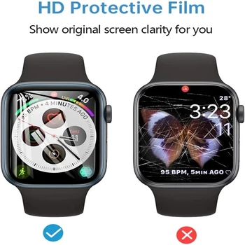 Moale Hidrogel film Pentru Apple Watch ultra 49mm 45mm 41mm 44mm 40mm 38mm HD Ecran Protector accesorii iWatch serie 8 7 6 Se 5 4