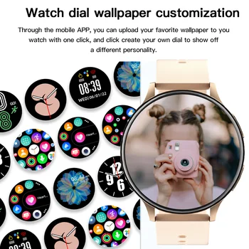 ZODVBOZ Ceas Inteligent Femei Personalizate Dial Răspunde la Apel de Monitorizare a Presiunii arteriale Bărbați Ceasuri Smartwatch rezistent la apa Pentru Xiaomi, Huawei