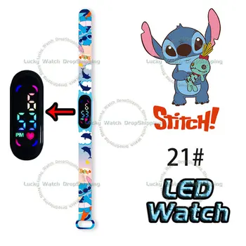 Cusatura Stil Nou Copil Drăguț Ceasuri de Desene animate de Acțiune Figura Anime LED Touch Electronice Impermeabil Copii Sport Ceas Cadou