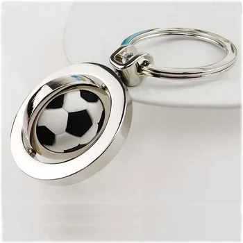 Mini Breloc Fotbal Creative Breloc Pandantiv cu Rotație Drăguț Fotbal Lanț Cheie pentru Iubitor de Fotbal Fanii Bărbați, Femei, Băieți și Fete