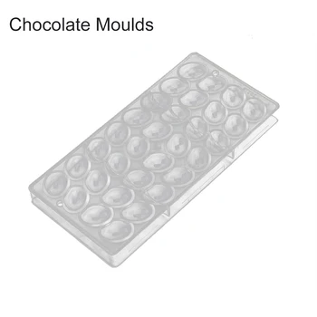 Multi-Compartiment Ciocolata Matrite De Plastic Greu S-Au Alăturat Rând Policarbonat Ou Mic Mucegai Transparent Ciocolata De Copt Mucegai