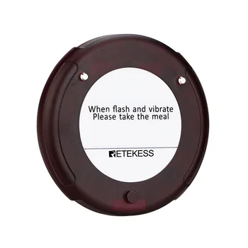 Retekess 10buc Coaster Pager Receptoare Pentru TD163 Restaurant Wireless Sistem de apelare Magazin de Cafea Biserica Clinica Salon de Frumusete