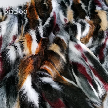 Siiboo 2020 noua moda mai multe culori imita blana de vulpe tesatura de 6-7cm santuri pentru accesorii de îmbrăcăminte sp6274