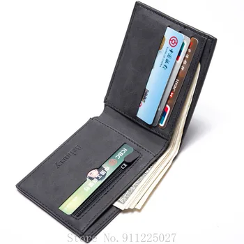 Casual Barbati Slim Wallet portofel Multi-card Caz de sex Masculin Mini Card de Credit PU Pungă Deținătorii de Carduri Subțiri Mony Sac