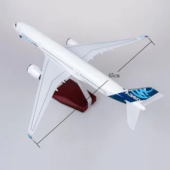 47CM 1/142 Scară Avion Airbus A350 Prototip XWB Avion Model W Lumină și Roata turnat sub presiune Rasina de Plastic de Avion Pentru Colectie